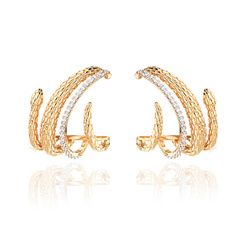 Brincos Debora Ear Cuff Two Tons