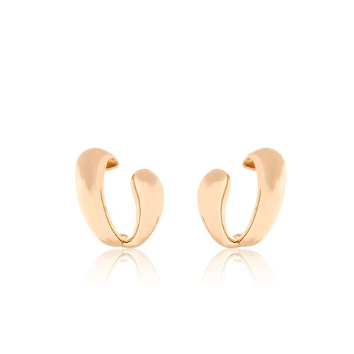 Brincos Orga Statement Gold Ear Cuff