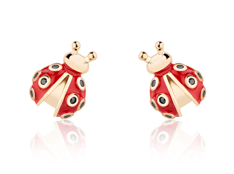 Ladybug kids Earring In Gold