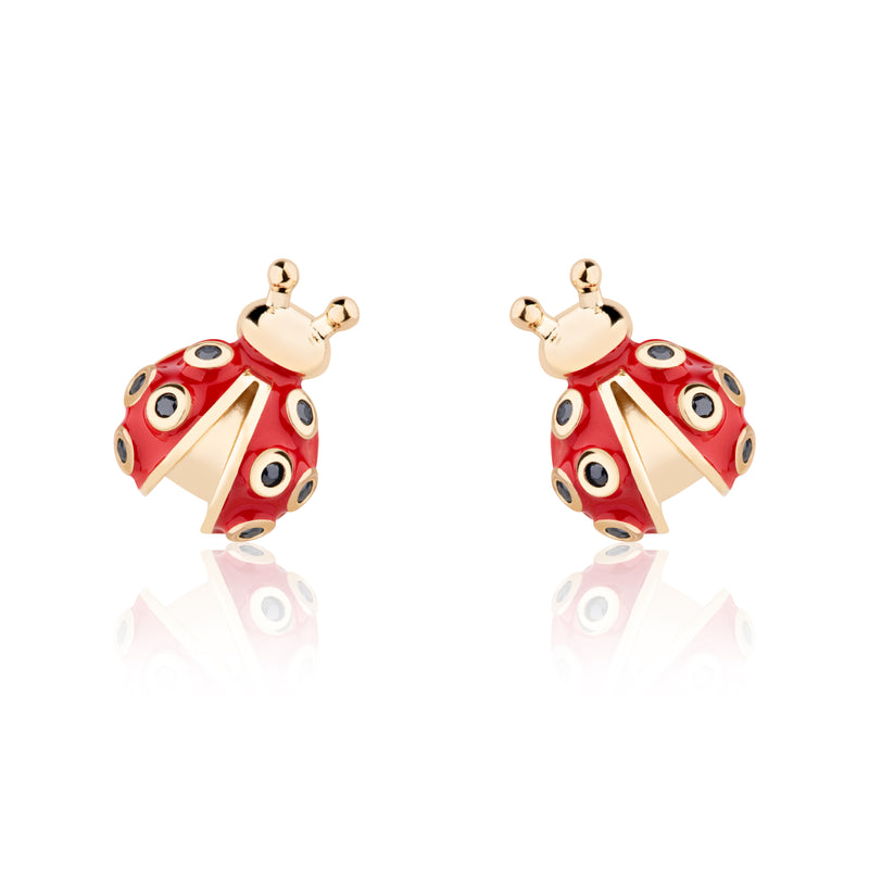 Ladybug kids Earring In Gold