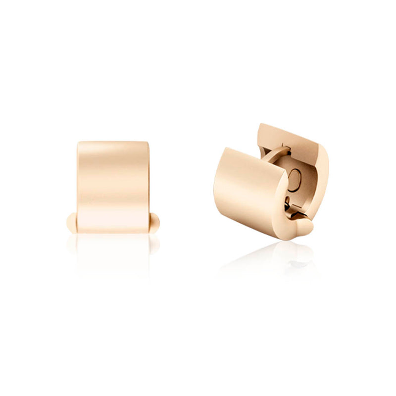 Brinco pequeno Huggie Dana em ouro 18k