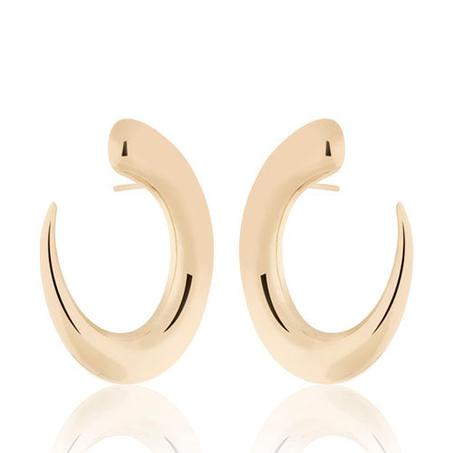 Gold hoop earring 