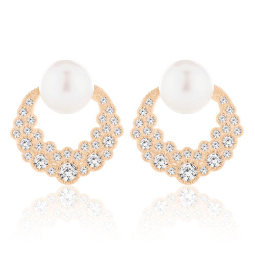 Mademoiselle Small Pearl Stud Earring