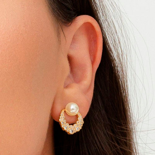 Mademoiselle Small Pearl Stud Earring