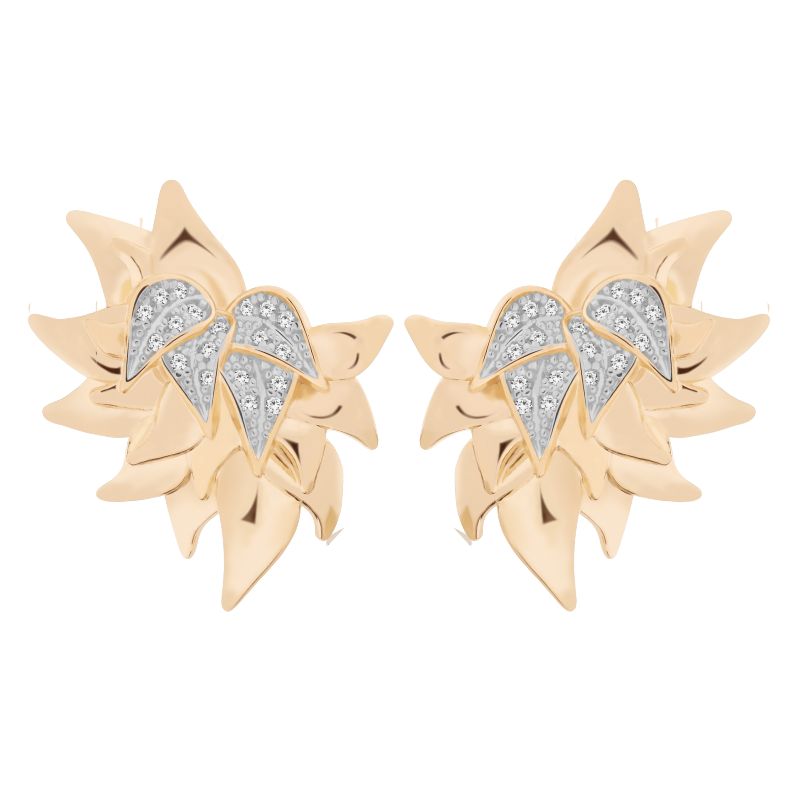 Eva Leaves Small Earring Stud