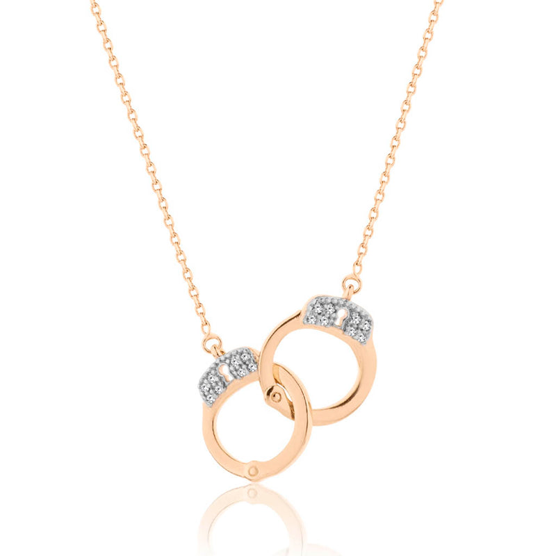 Julia handcuffs Gold Necklace