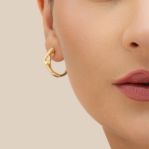 Liana Knot Hoop Earring