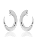 silver hoop earring