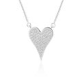 Unique Heart Zirconia Necklace