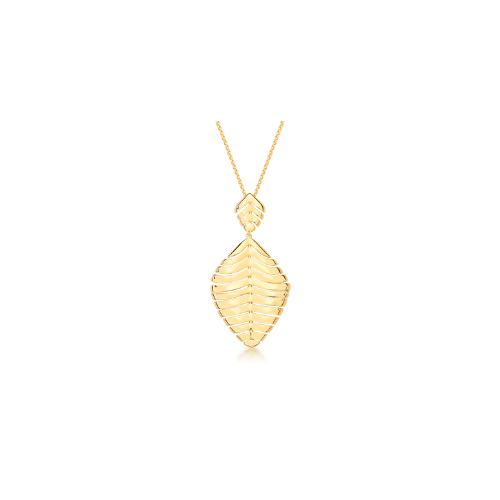 Leaf Necklace In 18k Gold Plated